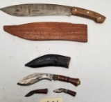 (2) Vintage Kukri Knives