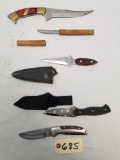 (5) Assorted Fixed Blade Knives