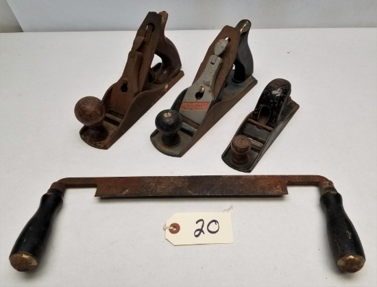 (3) Vintage Wood Planes