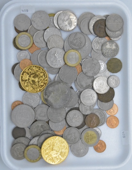 World Coins (include 4 British Crowns, 2 are Gold Plated)