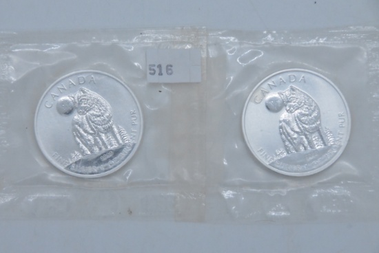 Canadian 1 oz Silvers (2)