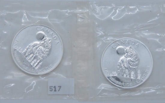 Canadian 1 oz Silvers (2)