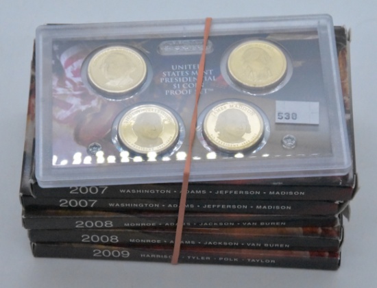 Presidential $1 Coin Proof Sets (5)