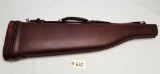 Vintage Unmarked Leather Gun Case