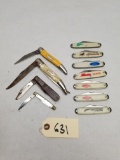 (11) Vintage Folding Knives