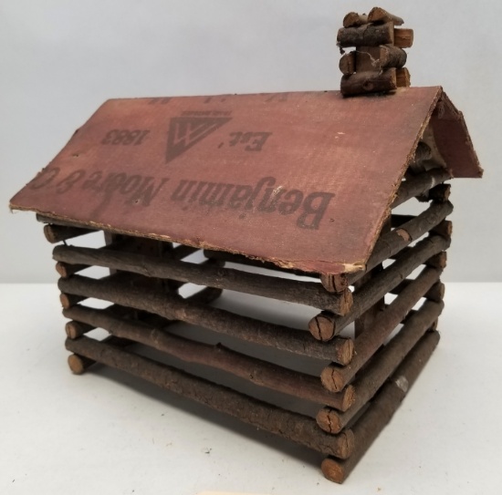 Primitive Wooden Handmade Log Cabin