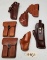 7 Like New Brown Leather Holsters and Pouches