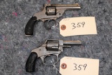 (CR) (2) 32 Cal Double Action Revolvers