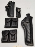 Black Leather Safariland Holsters