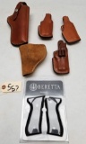 5 assorted used Bianchi Gunleather Holsters