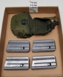4 M16 AR-15 20rd mags with Vietnam Era Pouch