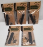 5 New Magpul Moe BLK Polymer Rail Sections