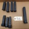 8 Glock Assorted Round 9mm Pistol Mags