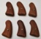 (6) New Wood Grip Sets For Unknown Revolver