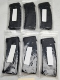 6 New Magpul 5.56x45 30rd Polymer Mags