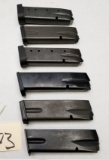 6 Used Browning 9mm Pistol Mags
