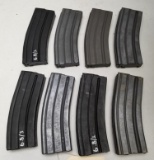 8 Used Steel Ar-15 .223x5.56 25rd Mags