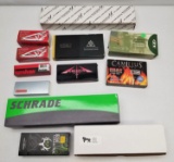 12 Assorted Empty Knife Box's