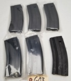 6 New Steel .223x5.56 25rd Mags