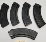 (5) Used 7.62x39mm Steel Mags