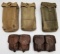 (5) Vintage Leather and Cloth U.S. Military Pouchs