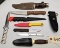 (9) Assorted Used Fixed Blade Knives
