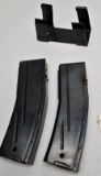 (2) M1 Carbine 30Rd Mags AYP+T3A1 Mag Clamp
