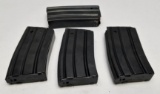 (4) AR-15 Steel 20Rd Mags With 60Rds .223 Ammo
