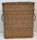 Unusual Weaved Mortar Shell Carry Basket