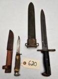U.S Pal Bayonet  And Edge Brand Fixed Blade Knife