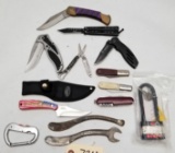 (12) Assorted Folding and Fixed Blade Knives