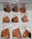 (9) New WBC Leather Gun Holsters