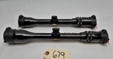 (2) Bushnell Scope Chief VI Rifle Scopes