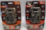 (2)Bushnell 8MP Trail Cameras & Mounting Brackets
