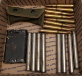 (8) .50 Cal Rounds & Military Rifle cleaning Kits
