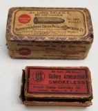 (2) Vintage Remington & U.S Cartridge Ammo Box's