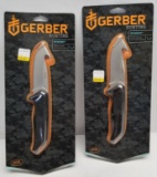 (2) New Gerber Moment Fixed Blade Gut Hook Knives