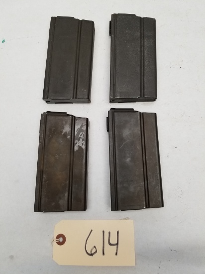 (4) Used Steel M1A 20RD Mags