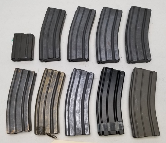 (9) Assorted Used AR-15 Steel Mags