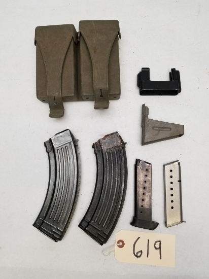 Assorted Mags, Loading Tools, And Mag Pouch