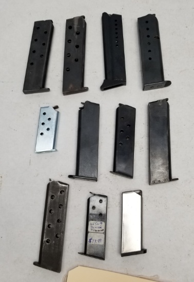 (11) Assorted Small Caliber Pistol Mags