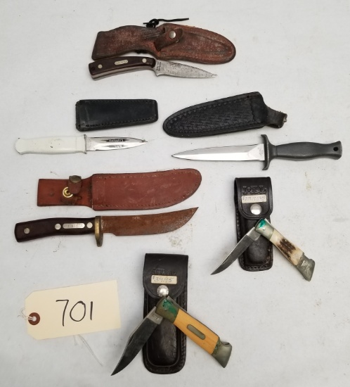 (6) Vintage Schrade And More Assorted Knives