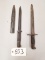 German & US Stamped Rifle Bayonets