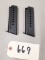 (2) Browning DA Sig 220 9mm Mags