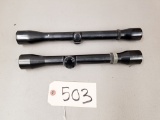 (2) Used Weaver Rifle Scopes