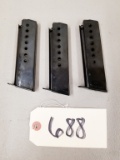 (3) Walther P38 9mm Magazines
