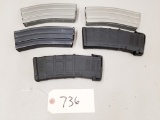 (5) New 5.56x45mm 30RD Magazines