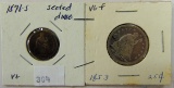 Seated Dime, Sated Quarter