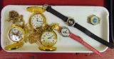 Pocket watches, ladies wrist watches (as is)