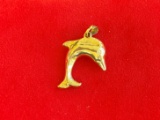 14k gold Dolphin Charm
